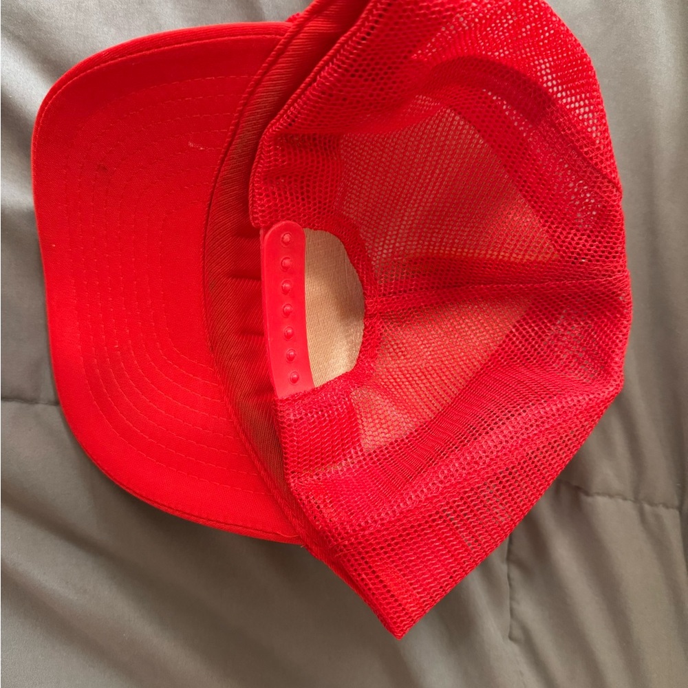 Vintage Nebraska Red Trucker Hat with White 'N' Logo - Picture 3 of 7